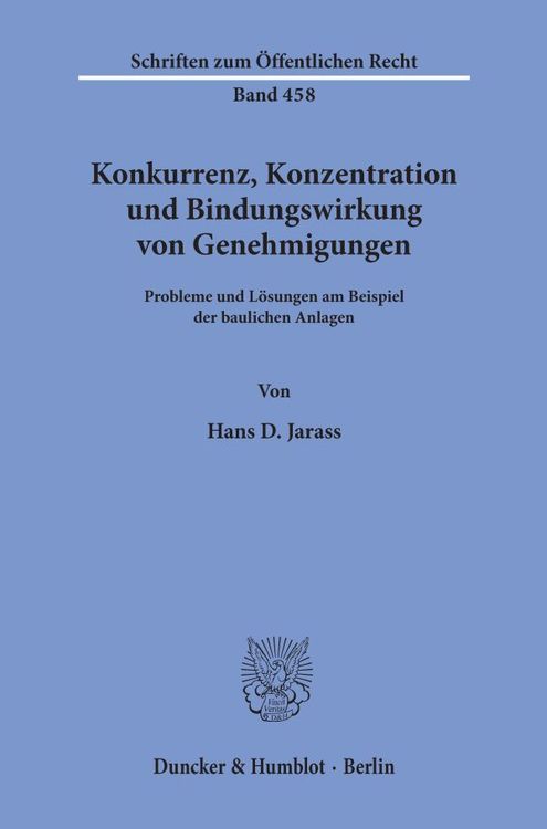 Produktbild: Konkurrenz, Konzentration und Bindungswirkung von Genehmigungen.