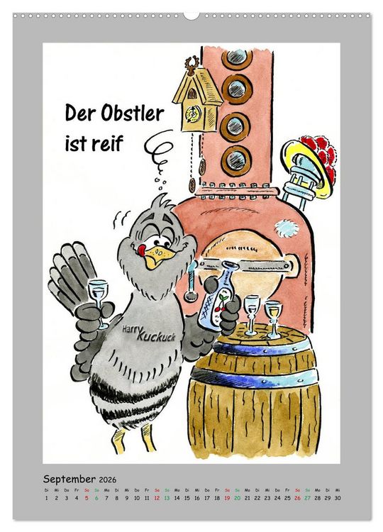 Produktbild: HarryKuckuck - Der Schwarzwald ruft (Wandkalender 2026 DIN A2 hoch), CALVENDO Monatskalender