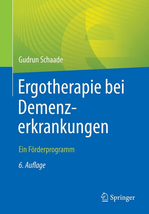 Produktbild: Ergotherapie bei Demenzerkrankungen
