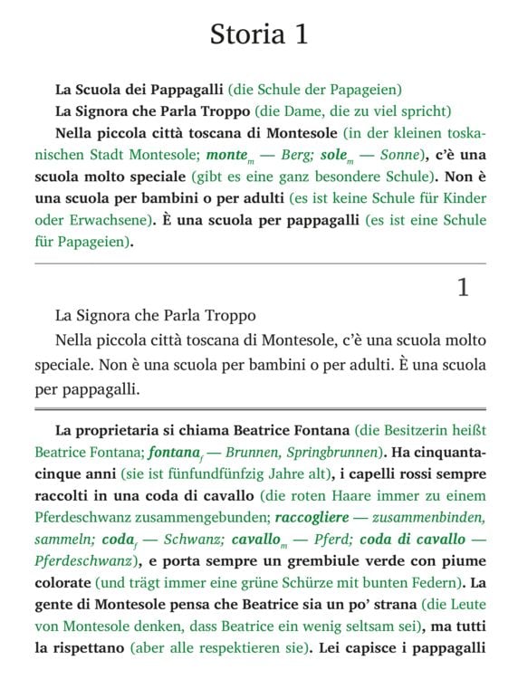Produktbild: La scuola dei pappagalli - Italienisch lernen mit lustigen Kurzgeschichten A1-A2 (+ Audio-Online)