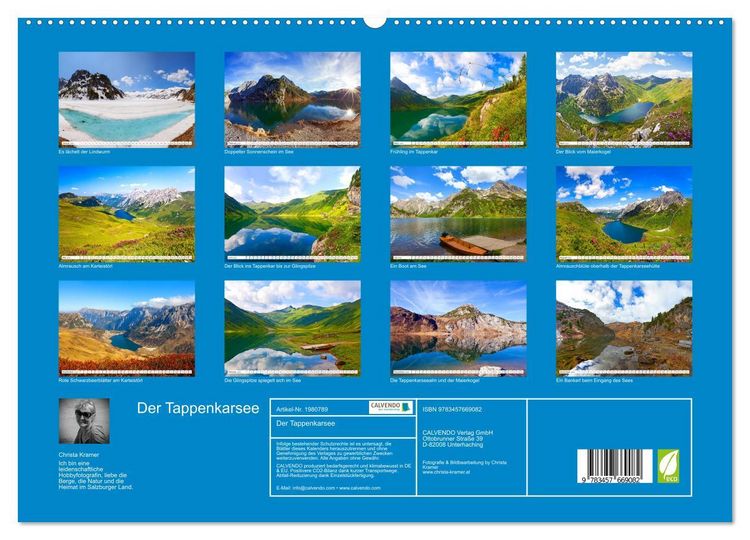 Produktbild: Der Tappenkarsee (hochwertiger Premium Wandkalender 2026 DIN A2 quer), Kunstdruck in Hochglanz