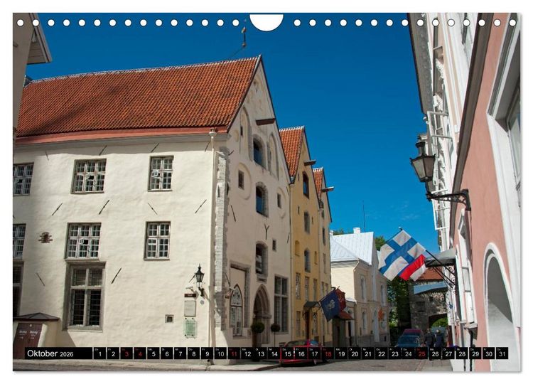 Produktbild: Hauptst&auml;dte des Baltikums (Wandkalender 2026 DIN A4 quer), CALVENDO Monatskalender