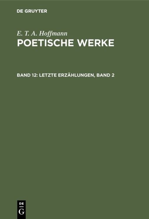 Produktbild: Letzte Erzählungen, Band 2
