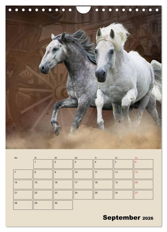 Produktbild: Pferdetr&auml;umereien - Traumbilder von Traumpferden (Wandkalender 2026 DIN A4 hoch), CALVENDO Monatskalender