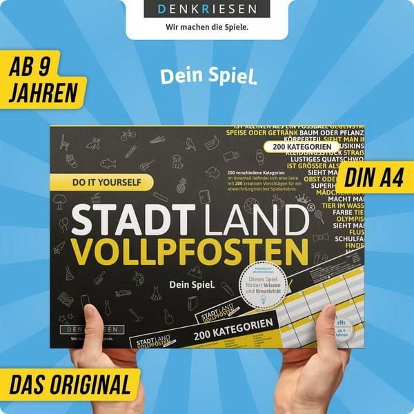 Produktbild: Denkriesen - Stadt Land Vollpfosten&reg; Do It Yourself Edition &ndash; "Dein Spiel."