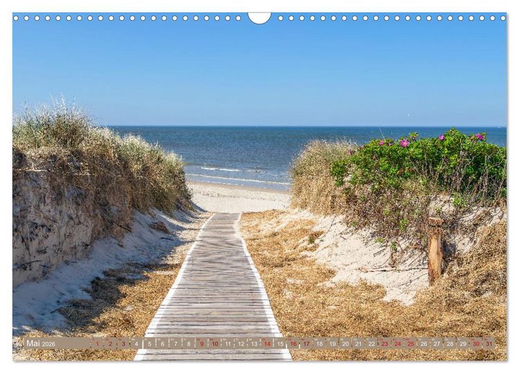Produktbild: Inselliebe Langeoog (Wandkalender 2026 DIN A3 quer), CALVENDO Monatskalender