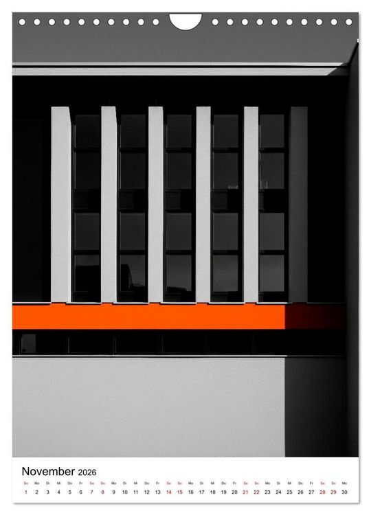 Produktbild: Fassaden-Architektur im Stil des BAUHAUS (Wandkalender 2026 DIN A4 hoch), CALVENDO Monatskalender