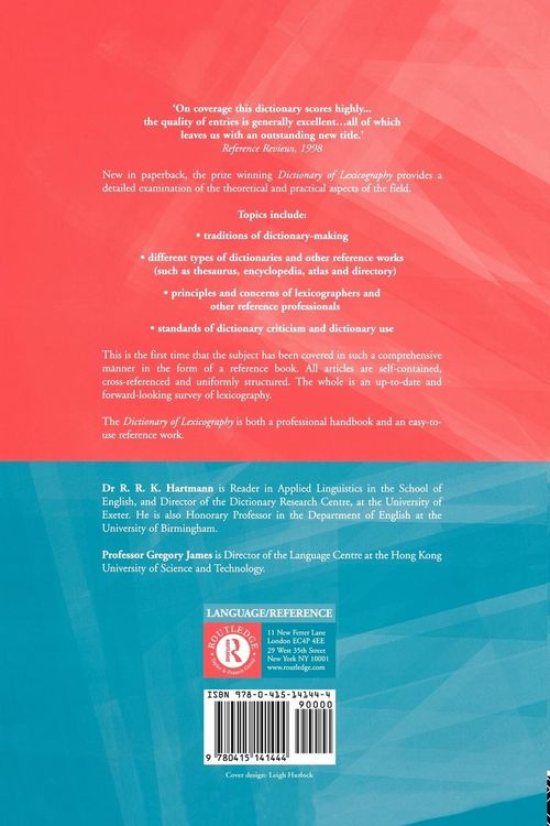 Produktbild: Dictionary of Lexicography
