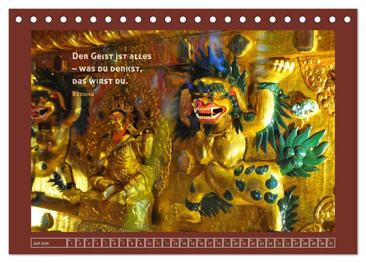 Produktbild: Tibet - Tibet - Tibet 2026 (Tischkalender 2026 DIN A5 quer), CALVENDO Monatskalender