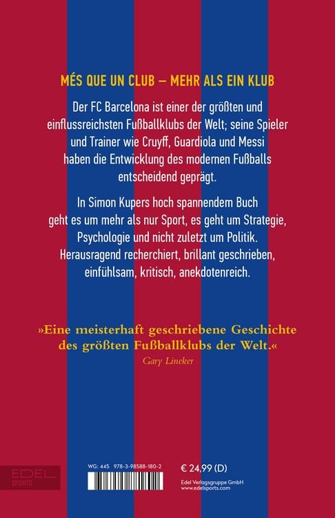Produktbild: BARCA. Der Klub, der den modernen Fu&szlig;ball erfand