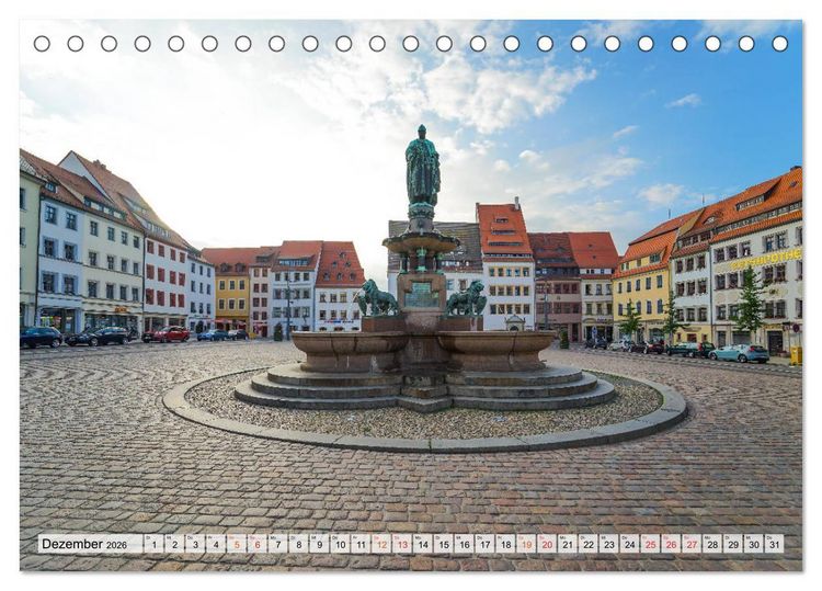Produktbild: Freiberg Impressionen (Tischkalender 2026 DIN A5 quer), CALVENDO Monatskalender