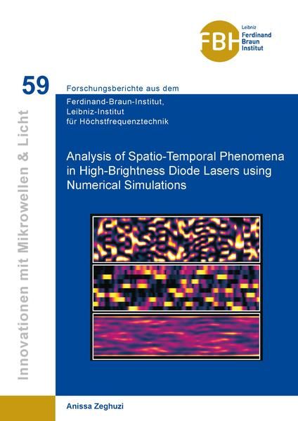 Produktbild: Analysis of Spatio-Temporal Phenomena in High-Brightness Diode Lasers using Numerical Simulations