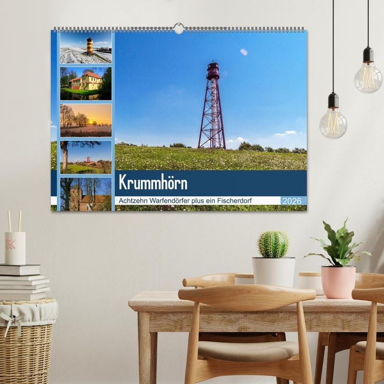 Produktbild: KRUMMH&Ouml;RN Achtzehn Warfend&ouml;rfer plus ein Fischerdorf (Wandkalender 2026 DIN A2 quer), CALVENDO Monatskalender