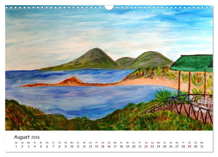 Produktbild: Urlaubsstimmung f&uuml;r das ganze Jahr (Wandkalender 2026 DIN A3 quer), CALVENDO Monatskalender