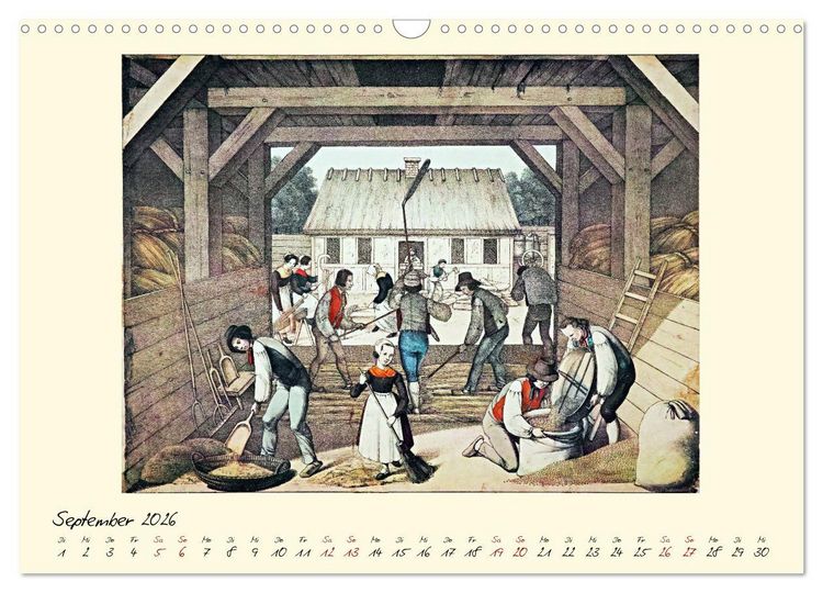 Produktbild: Alltagsleben der Biedermeier-Zeit (Wandkalender 2026 DIN A3 quer), CALVENDO Monatskalender