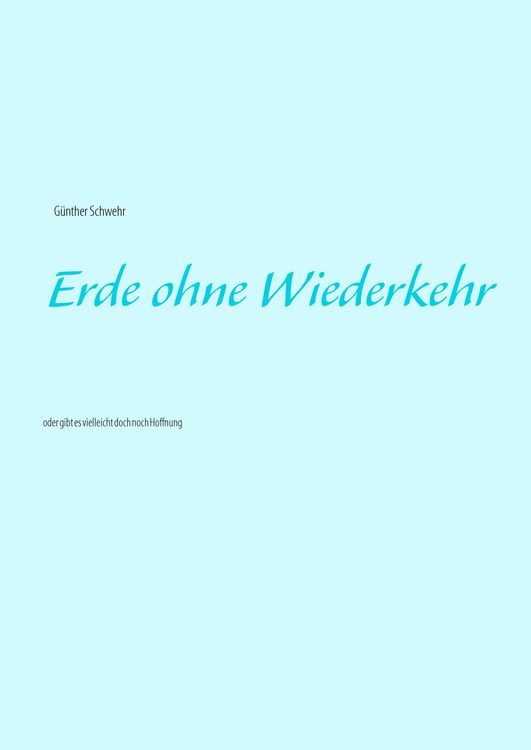 Produktbild: Erde ohne Wiederkehr