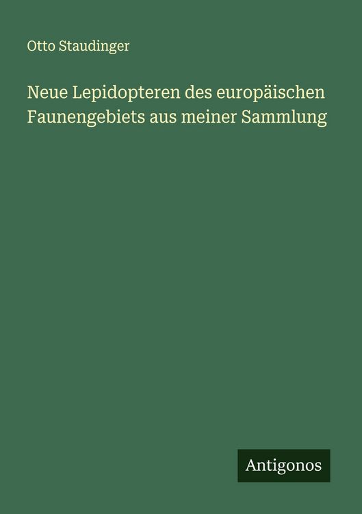 Produktbild: Neue Lepidopteren des europ&auml;ischen Faunengebiets aus meiner Sammlung