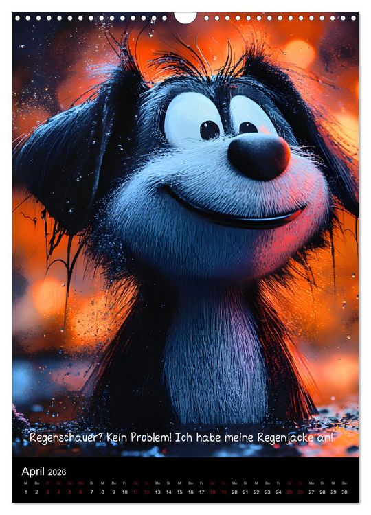 Produktbild: Good morning dog (Wandkalender 2026 DIN A3 hoch), CALVENDO Monatskalender
