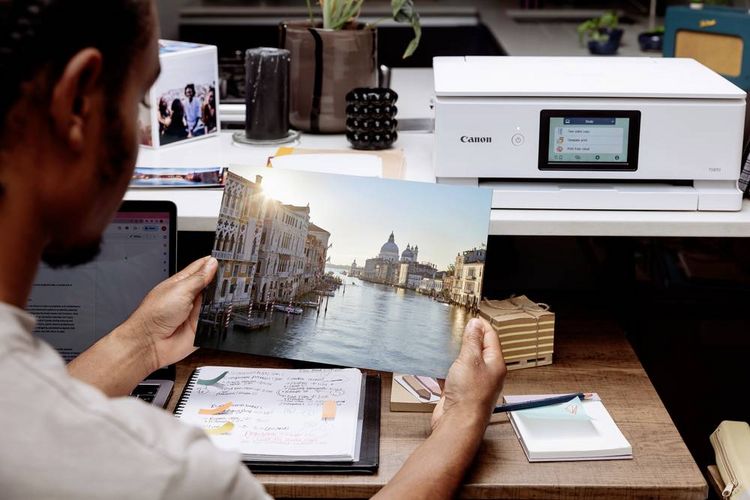 Produktbild: Canon PIXMA TS8751 Multifunktionsdrucker Tintenstrahl Farbe A4 Drucker, Scanner, Kopierer Duplex, USB, WLAN
