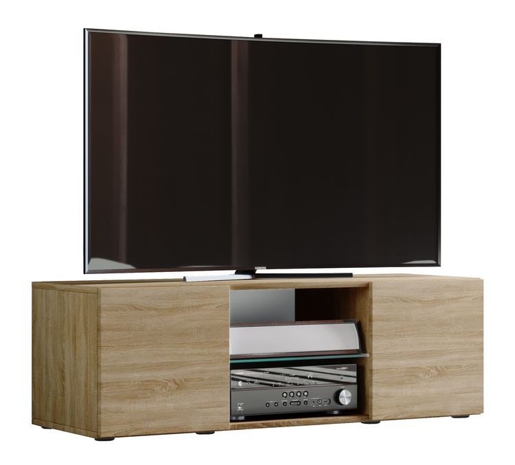 Produktbild: Holz TV Lowboard M&ouml;bel Fernsehschrank Lowina
