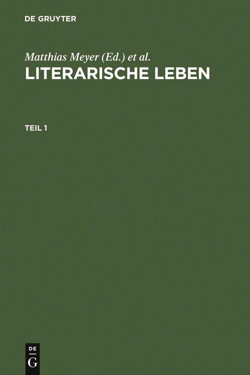 Produktbild: Literarische Leben