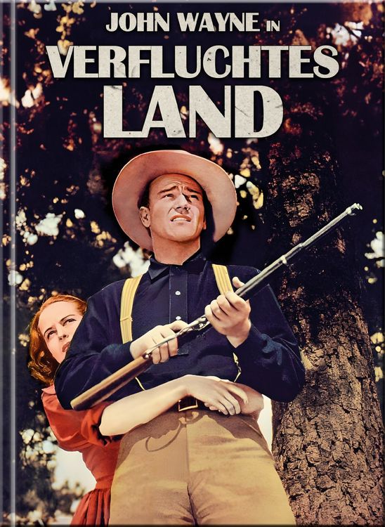 Produktbild: Verfluchtes Land - Kinofassung (Limited Mediabook Cover B mit Blu-ray+DVD+Booklet, neues Master, auf 500 St&uuml;ck limitiert)