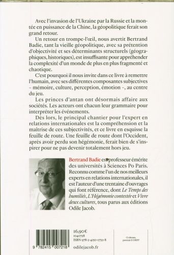 Produktbild: Pour une approche subjective des relations internationales