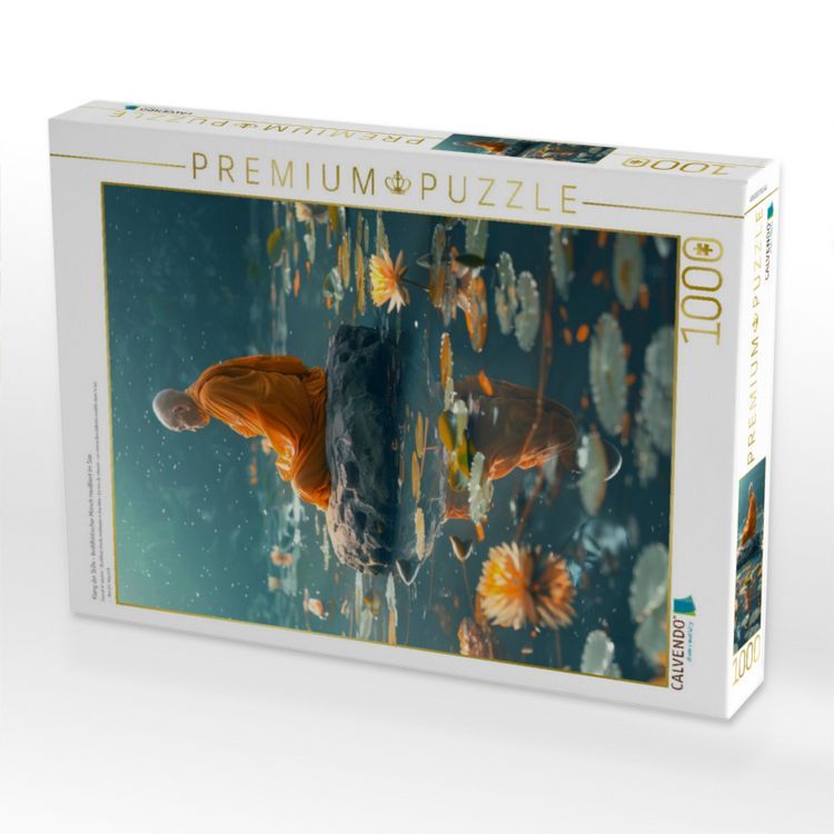 CALVENDO Puzzle „Buddha Im Gebet“ – 1000 Teile, 64x48 Cm, Premium Qualität Aus Europa