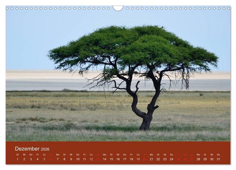 Produktbild: Namibia (Wandkalender 2026 DIN A3 quer), CALVENDO Monatskalender