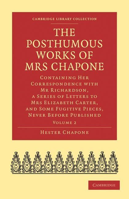 Produktbild: The Posthumous Works of Mrs Chapone - Volume 2