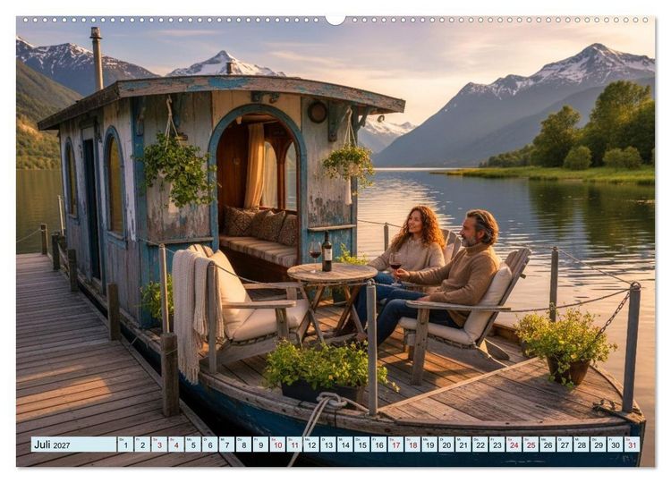 Produktbild: Sanft treibende Urlaubstr&auml;ume (Wandkalender 2027 DIN A2 quer), CALVENDO Monatskalender