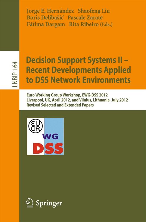 Produktbild: Decision Support Systems II - Recent Developments Applied to DSS Network Environments