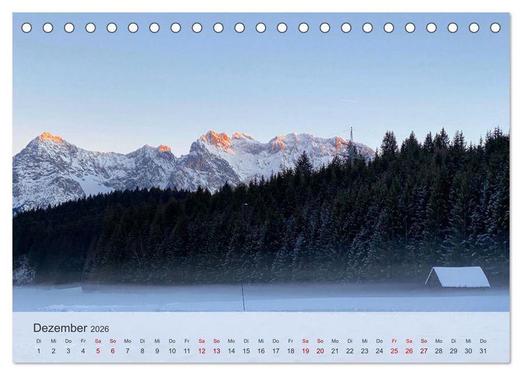 Produktbild: Alpenauszeit - Die Bergh&uuml;tten unserer Alpen (Tischkalender 2026 DIN A5 quer), CALVENDO Monatskalender