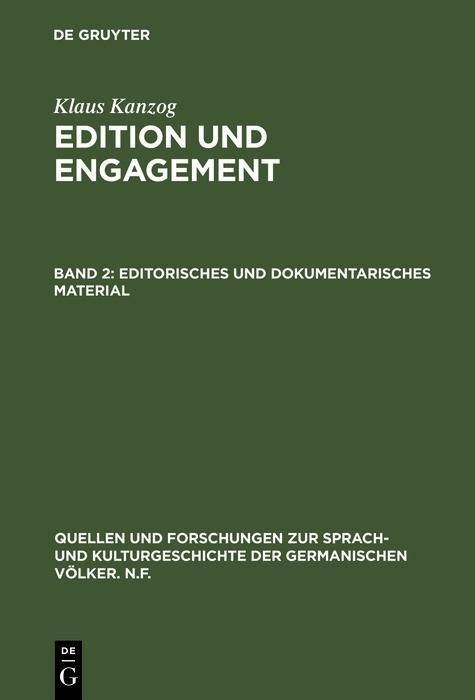 Produktbild: Editorisches und dokumentarisches Material