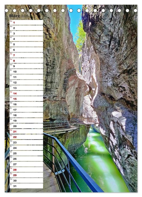 Produktbild: Schweizer Ansichten - Berge, Fl&uuml;sse und Seen in der Schweiz (Tischkalender 2026 DIN A5 hoch), CALVENDO Monatskalender