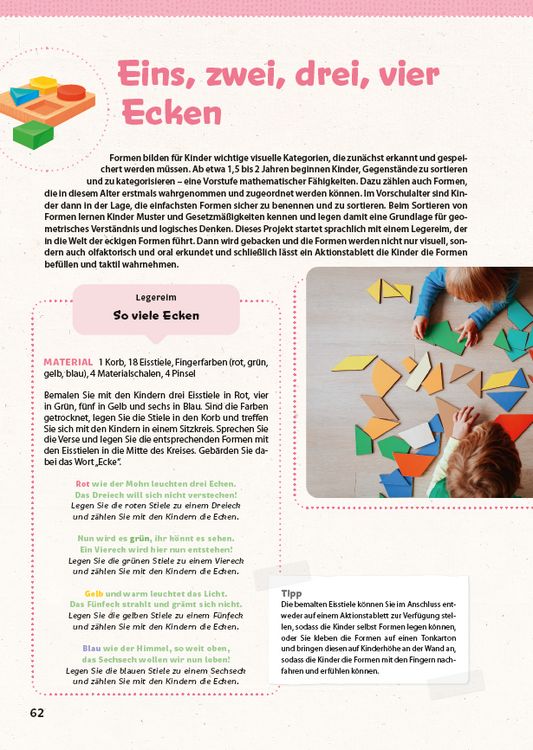 Produktbild: Die sch&ouml;nsten Mini-Projekte zum Thema Sinne: Schnuppern, Lauschen & F&uuml;hlen