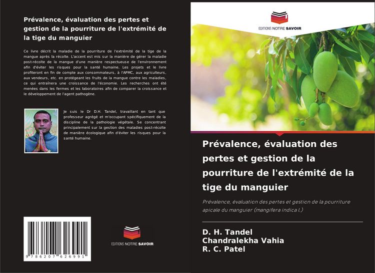 Produktbild: Pr&eacute;valence, &eacute;valuation des pertes et gestion de la pourriture de l'extr&eacute;mit&eacute; de la tige du manguier
