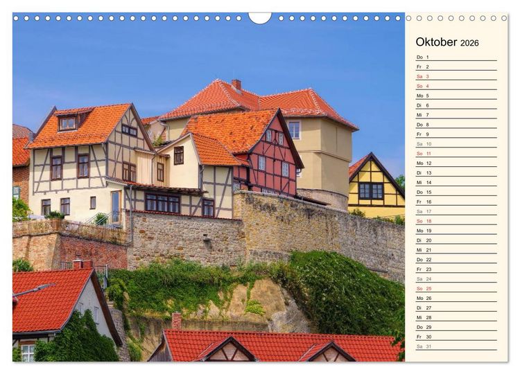 Produktbild: Quedlinburg - Welterbestadt im Harz (Wandkalender 2026 DIN A3 quer), CALVENDO Monatskalender