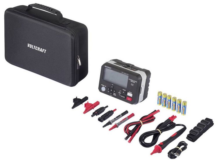 Produktbild: VOLTCRAFT ET-240 PV Isolationsmessger&auml;t 125 V, 250 V, 500 V, 1000V 4000 MΩ