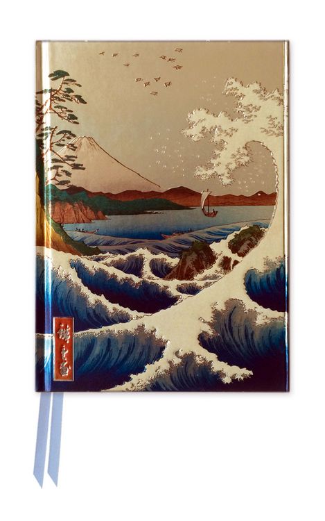 Produktbild: Premium Notizbuch DIN A6: Utagawa Hiroshige, Das Meer bei Sata