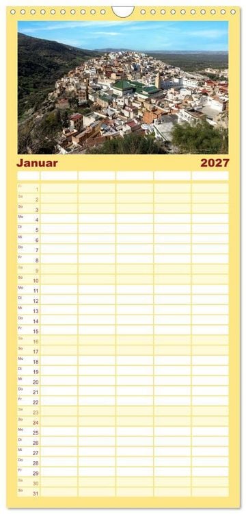 Produktbild: Familienplaner 2027 - Marokko, ein lebendiges Mosaik voller Farben. mit 5 Spalten (Wandkalender, 21 x 45 cm) CALVENDO