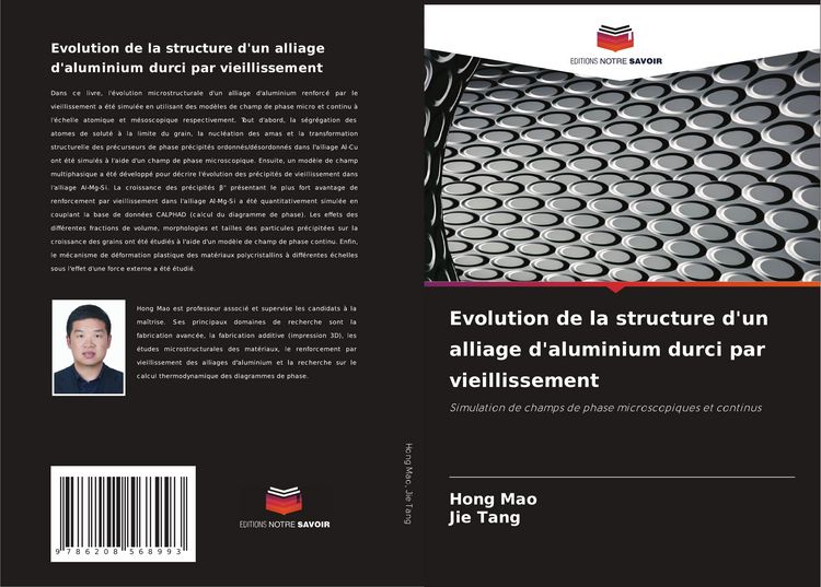 Produktbild: Evolution de la structure d'un alliage d'aluminium durci par vieillissement