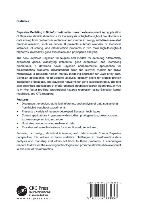 Produktbild: Bayesian Modeling in Bioinformatics