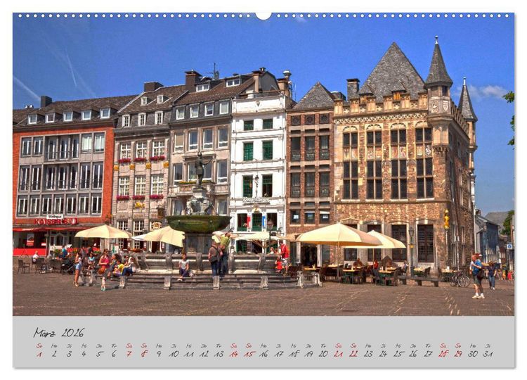 Produktbild: Aachen Die Kaiserstadt (Wandkalender 2026 DIN A2 quer), CALVENDO Monatskalender