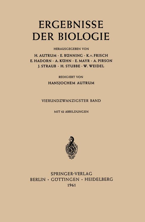 Produktbild: Ergebnisse Der Biologie
