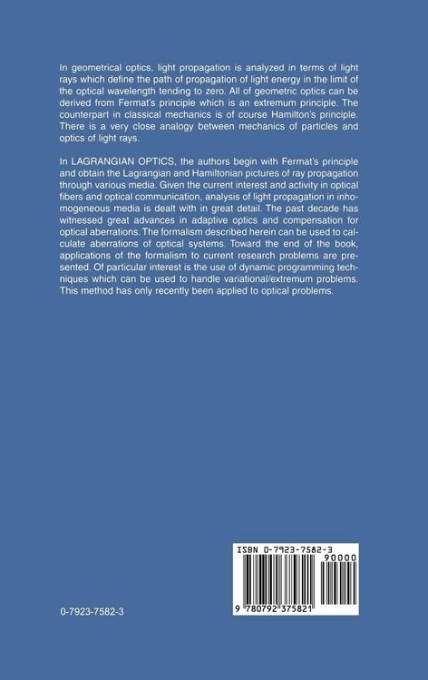 Produktbild: Lagrangian Optics
