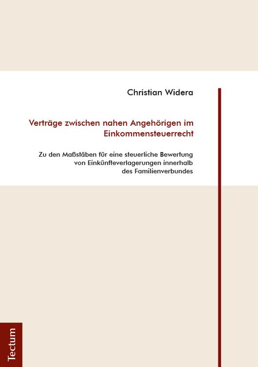 Produktbild: Vertr&auml;ge zwischen nahen Angeh&ouml;rigen im Einkommensteuerrecht