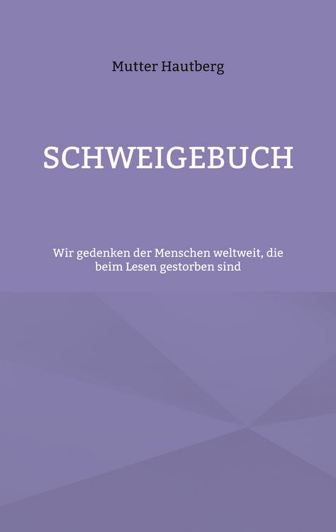 Produktbild: Schweigebuch