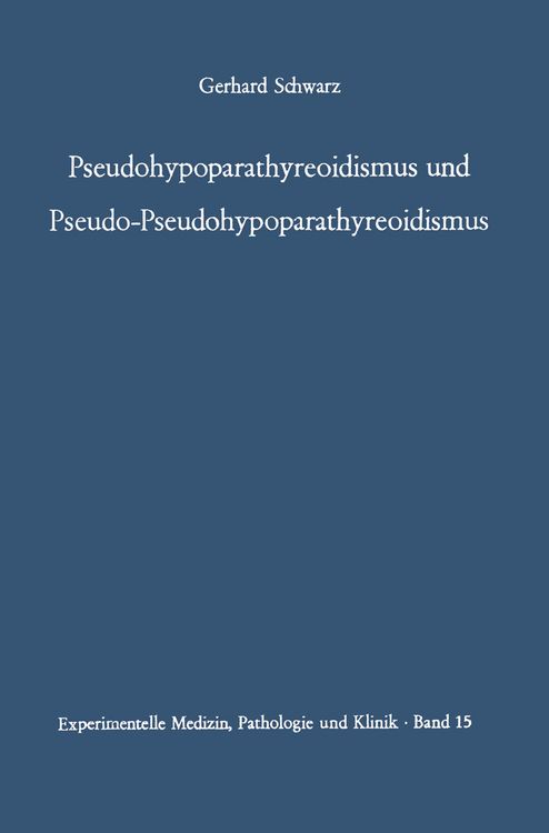 Produktbild: Pseudohypoparathyreoidismus und Pseudo-Pseudohypoparathyreoidismus