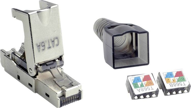 Produktbild: Value 26.99.0373 VALUE feldkonfektionierbarer RJ-45 Stecker Kat.6A (Class EA), STP 26.99.0373 Silber 1 St.